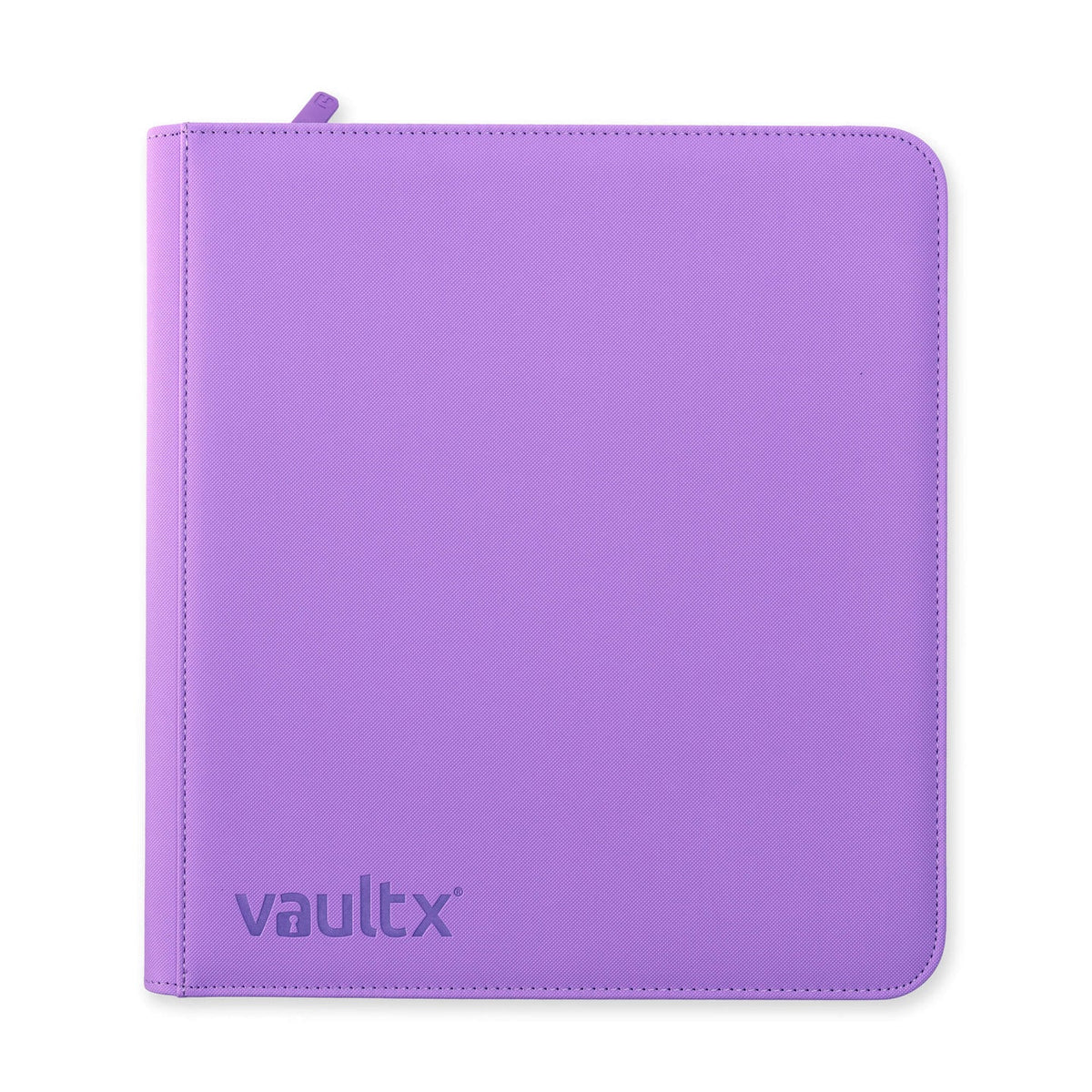 Vaultx - 12-Pocket Exo-Tec® Zip Binder - Just Purple