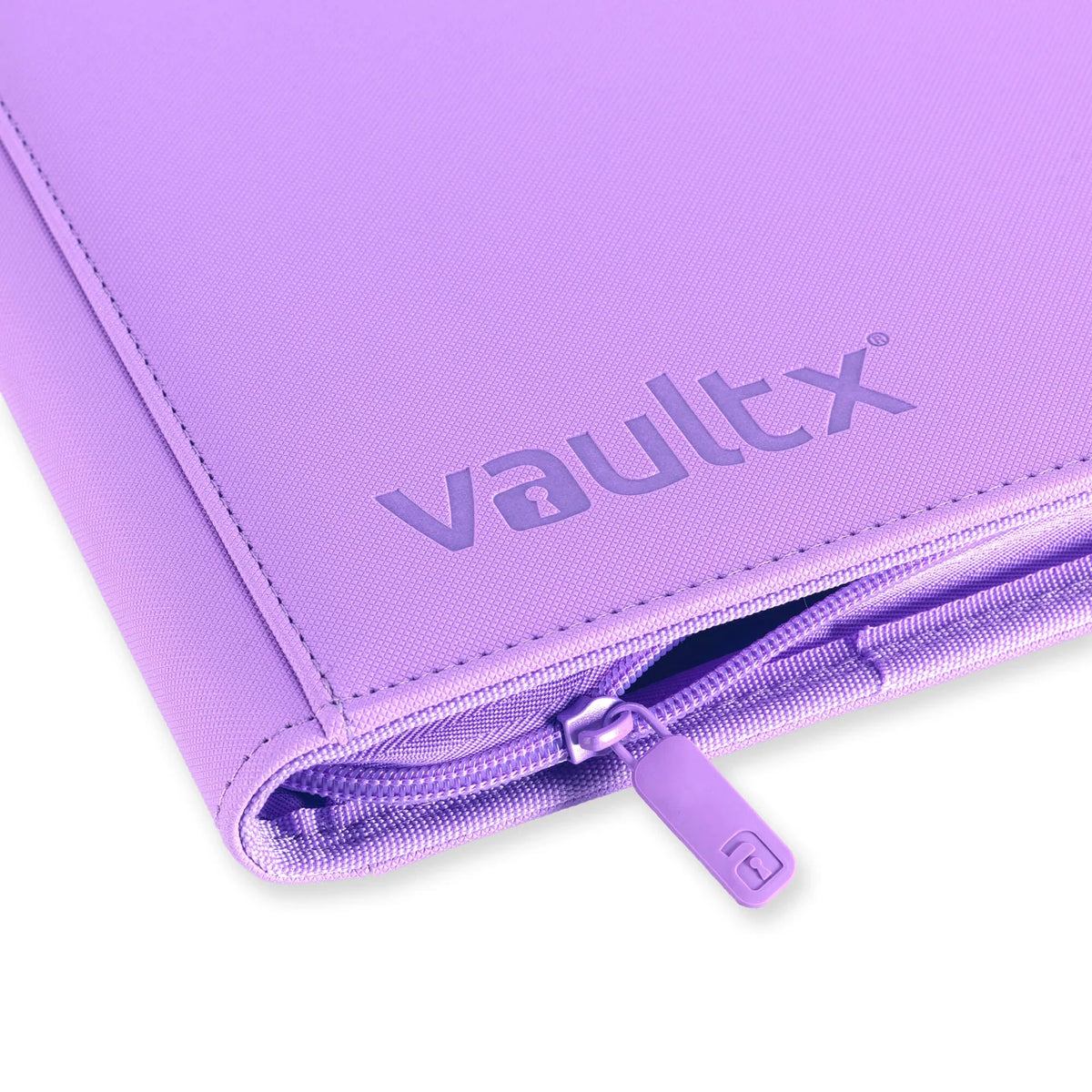 Vaultx - 12-Pocket Exo-Tec® Zip Binder - Just Purple
