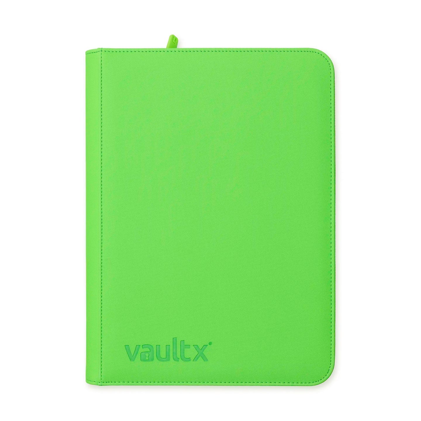 Vaultx - 9-Pocket Exo-Tec® Zip Binder - Special Edition Neon Green - PokeBox USA