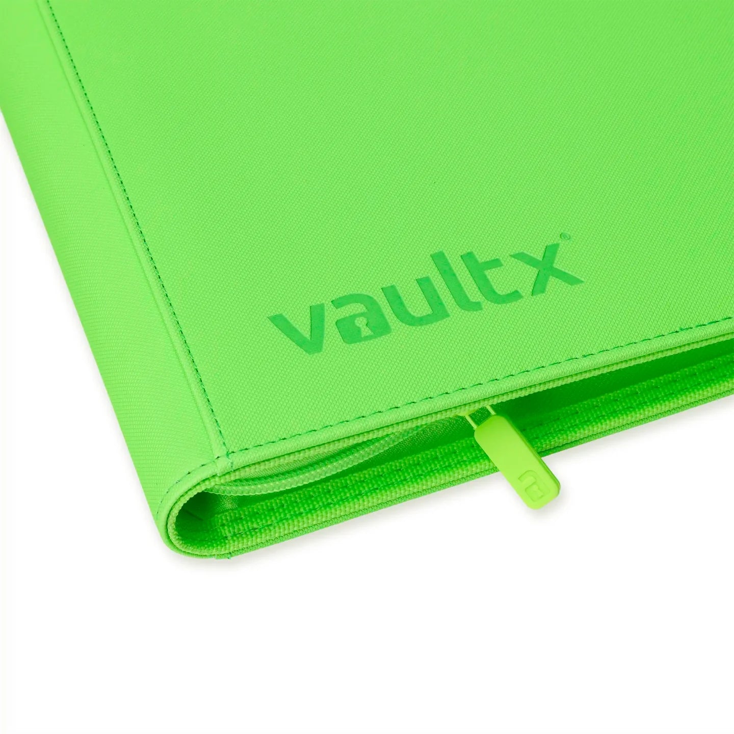 Vaultx - 12-Pocket Exo-Tec® Zip Binder - Special Edition Neon Green - PokeBox USA