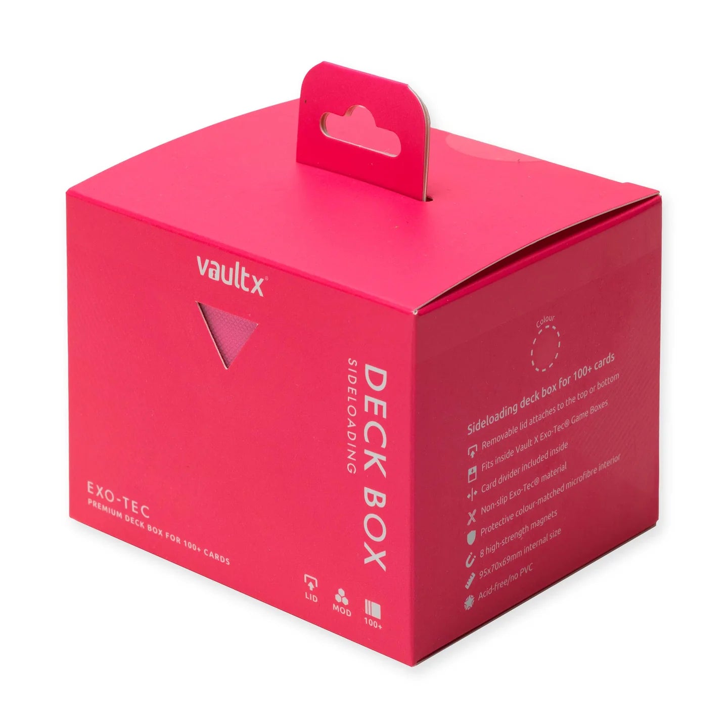 Vaultx - Sideloading Deck Box 100+ Special Edition Neon Pink - PokeBox USA