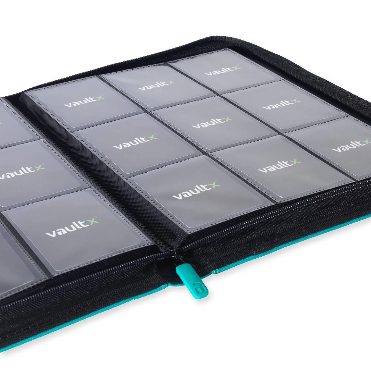Vaultx - 9-Pocket Exo-Tec® Zip Binder - Ocean Blue - PokeBox USA