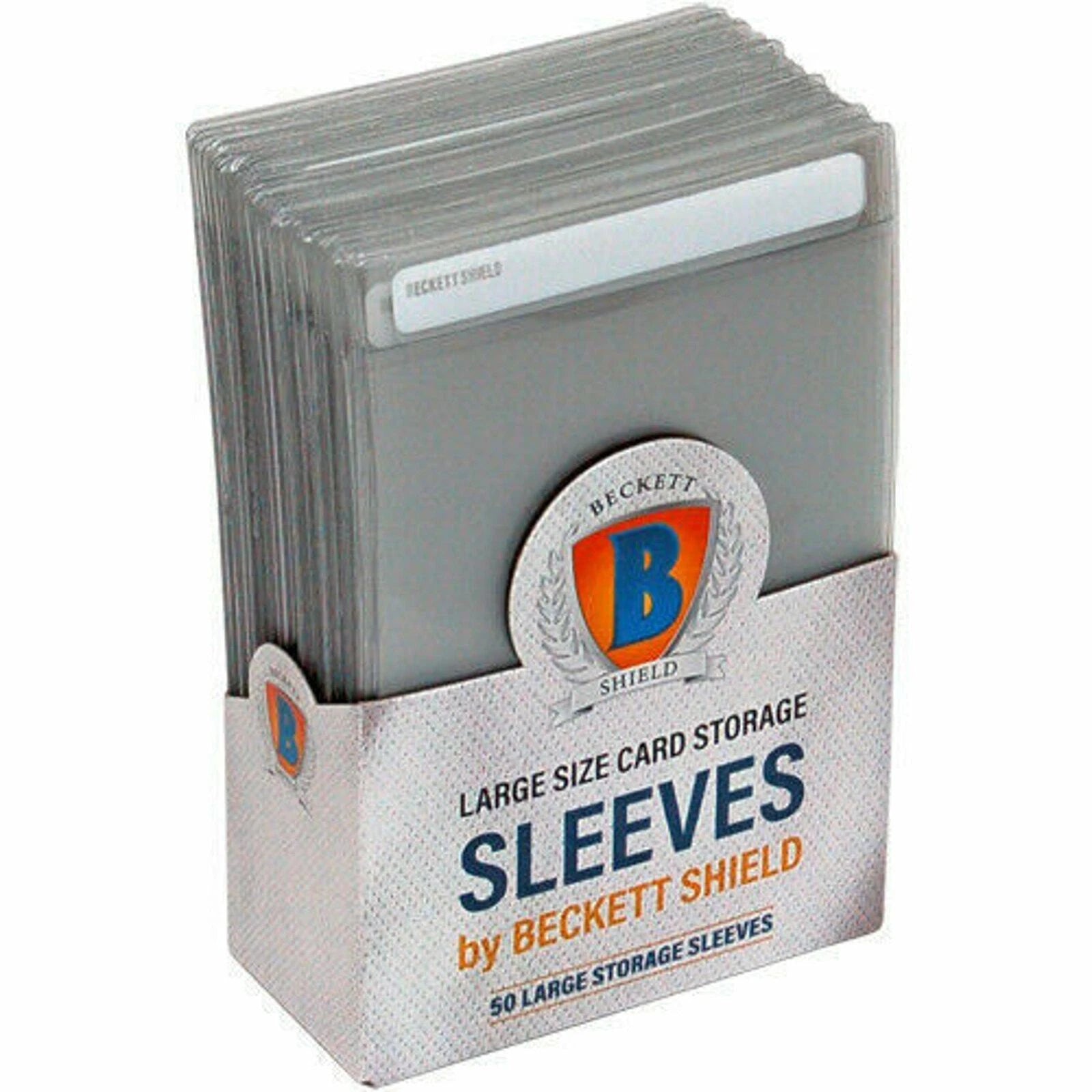 Beckett Shield Large Card Storage Sleeves 50 ct. (Semi-Rigid Sleeves)