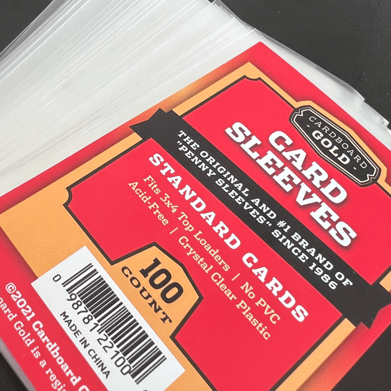 Cardboard Gold: 100pk Soft Card Sleeves (Penny Sleeves)
