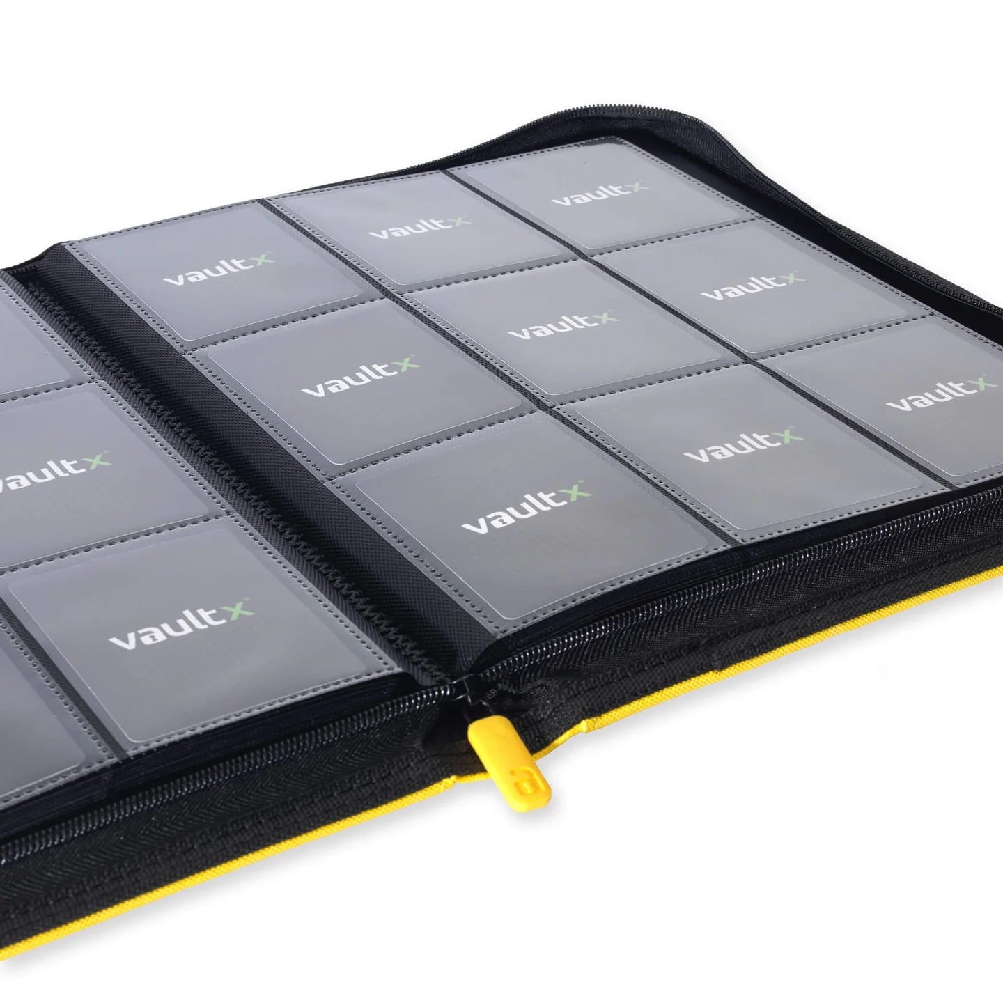 Vaultx - 9-Pocket Exo-Tec® Zip Binder - Sunrise Yellow - PokeBox USA