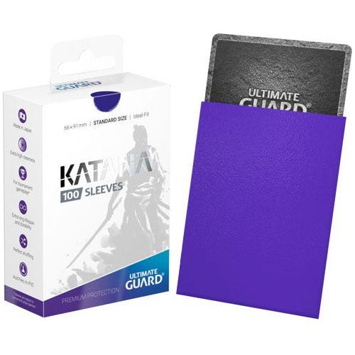 Ultimate Guard Katana Standard Size Sleeves Blue (100) - PokeBox USA