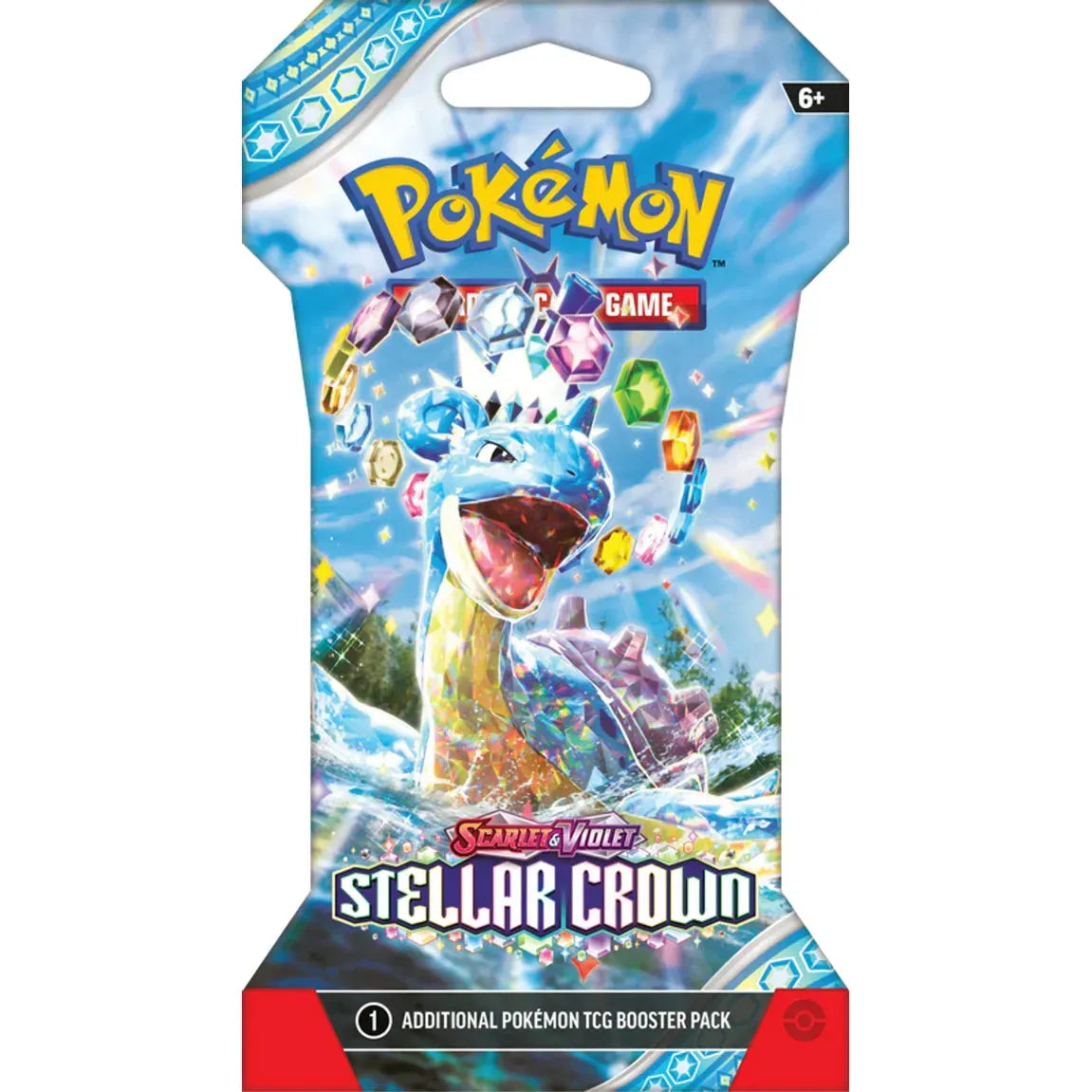 POKÉMON TCG Scarlet & Violet 7: Stellar Crown SLEEVED Booster Pack - PokeBox USA