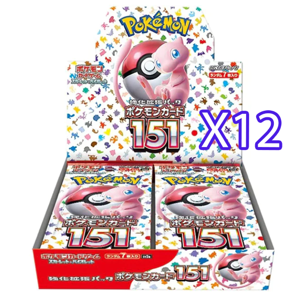 Pokemon 151 SV2A 12x Booster Box (SEALED CASE) - Japanese Pokemon TCG - PokéBox Australia