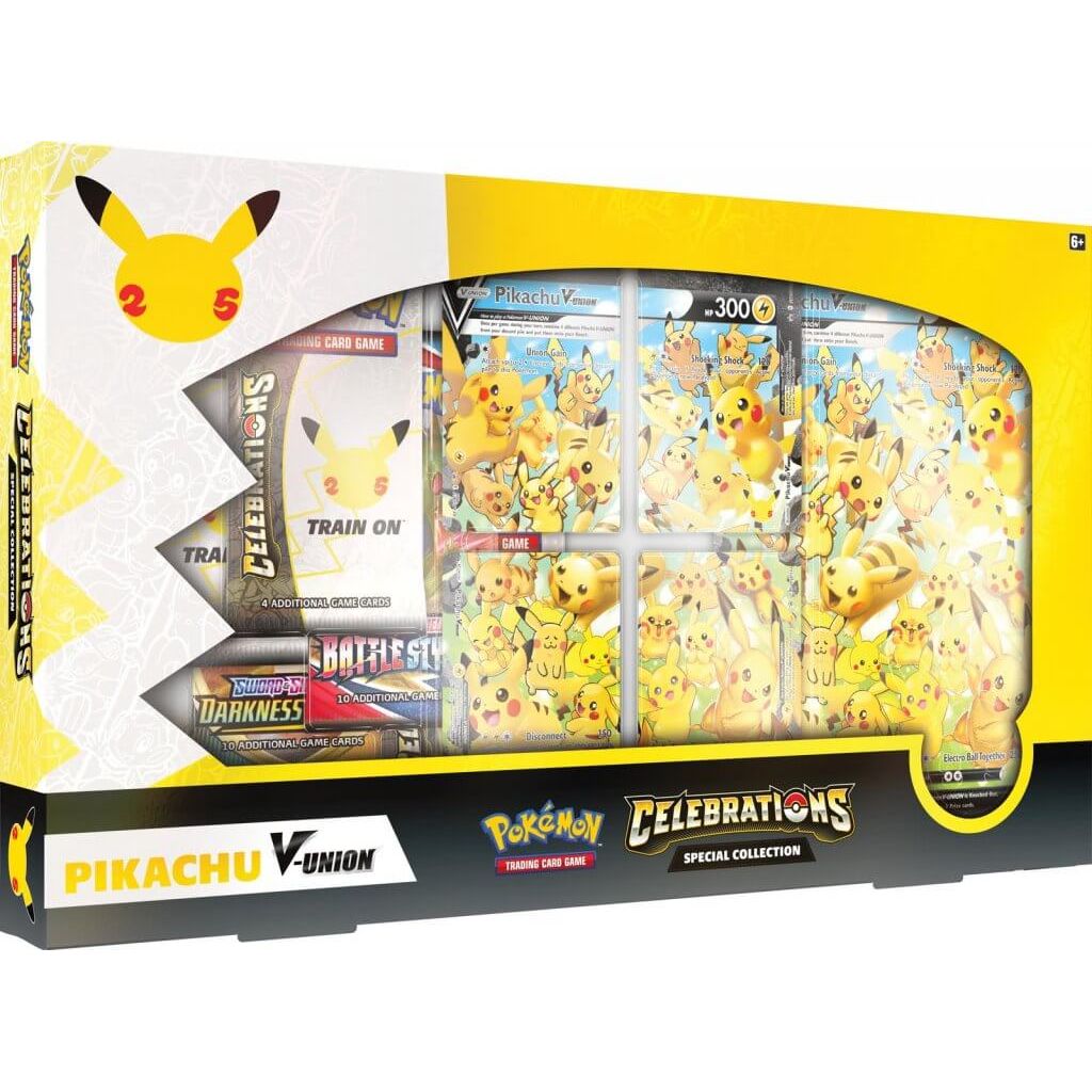 PRE-ORDER - POKÉMON TCG Celebrations - Pikachu V-Union Special Collection - PokéBox Australia