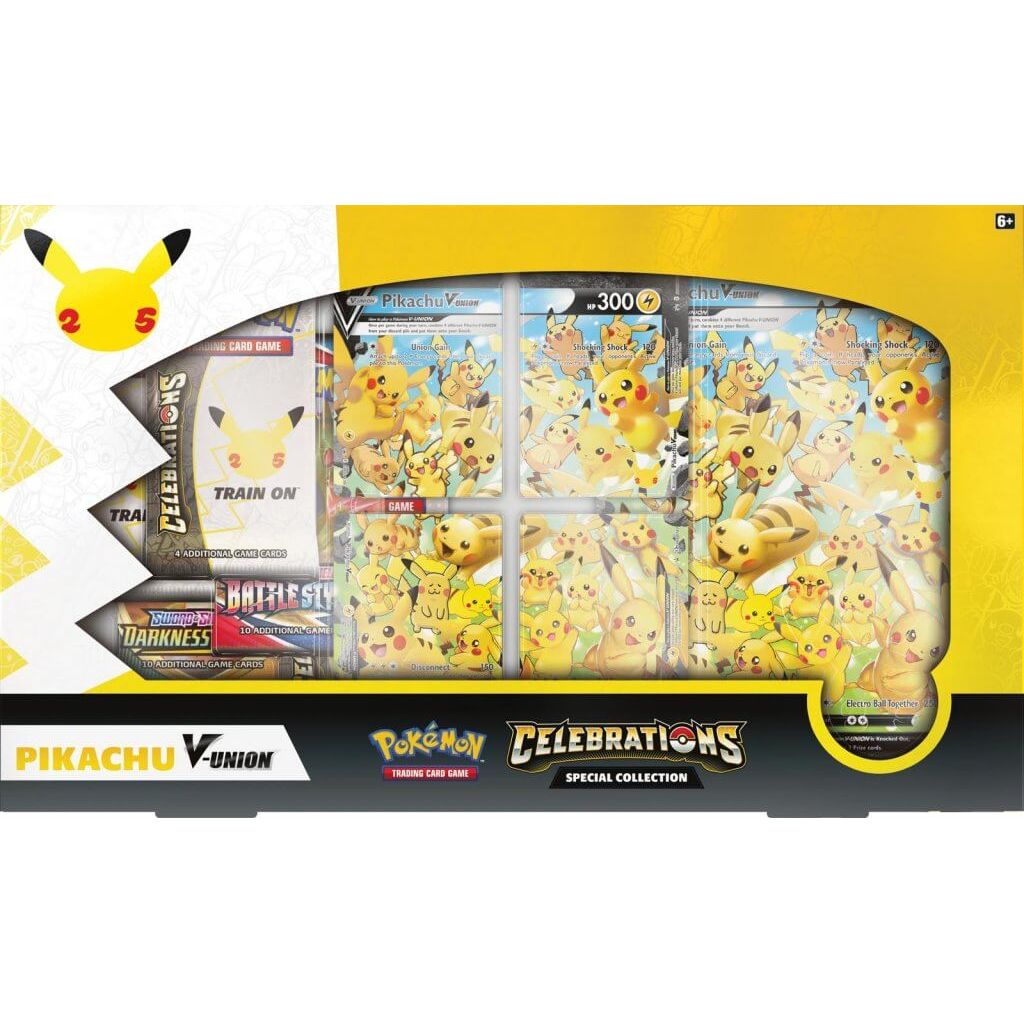 PRE-ORDER - POKÉMON TCG Celebrations - Pikachu V-Union Special Collection - PokéBox Australia