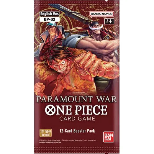 One Piece Card Game - Paramount War OP-02 Booster Pack One Piece Card Game - Paramount War OP-02 Booster Pack
