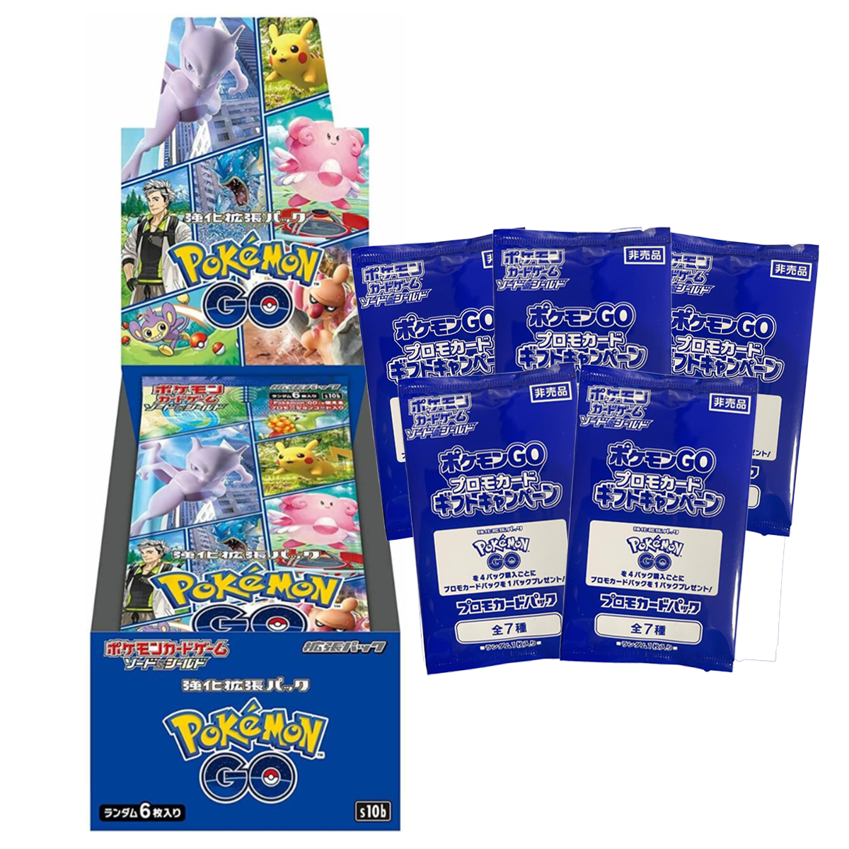 Pokemon GO s10b Booster Box & 5x Promo Pack Bundle - Japanese Pokemon TCG Pokemon GO s10b Booster Box & 5x Promo Pack Bundle - Japanese Pokemon TCG