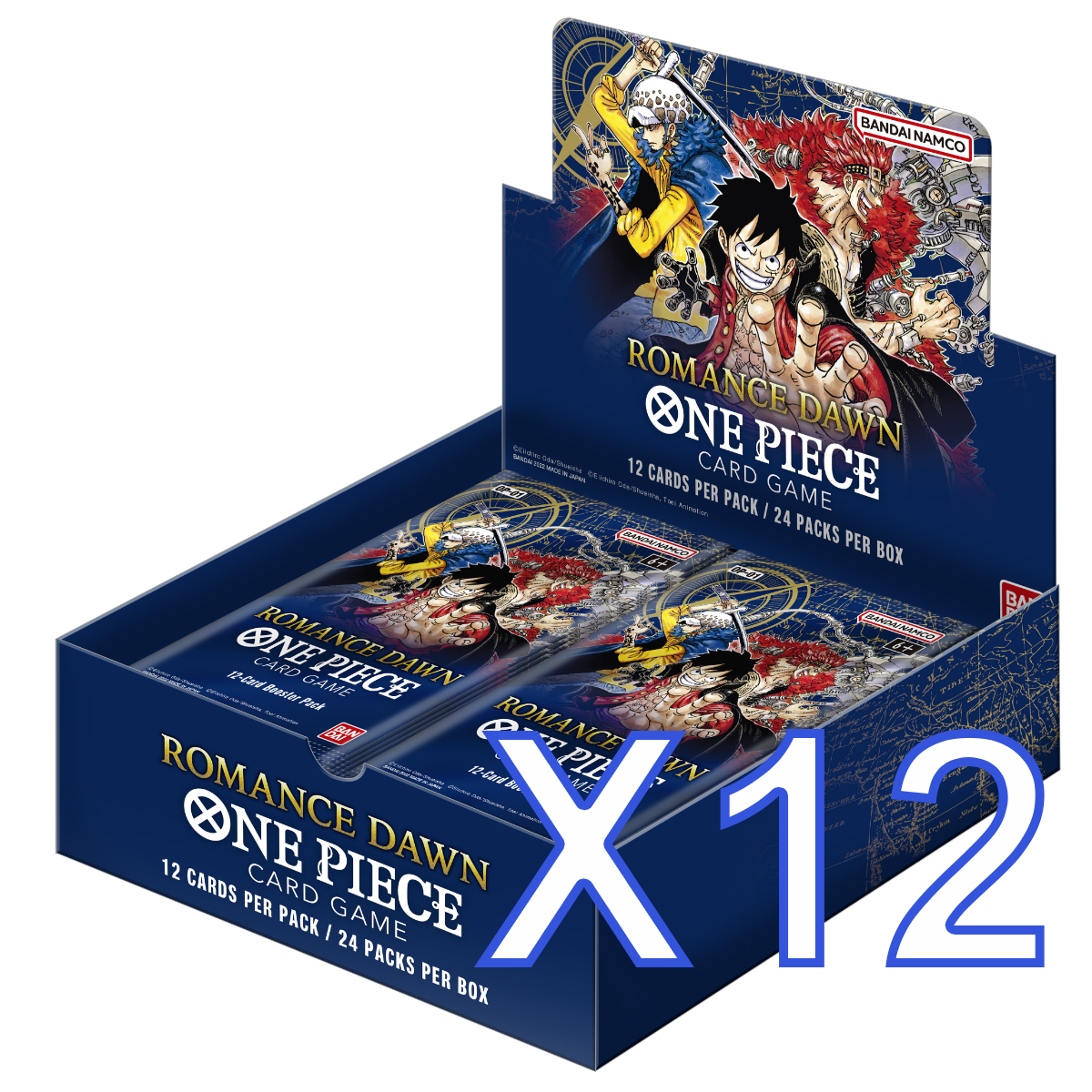 One Piece Card Game - Romance Dawn OP-01 Booster Box Sealed Case (12 Boxes) One Piece Card Game - Romance Dawn OP-01 Booster Box Sealed Case (12 Boxes)