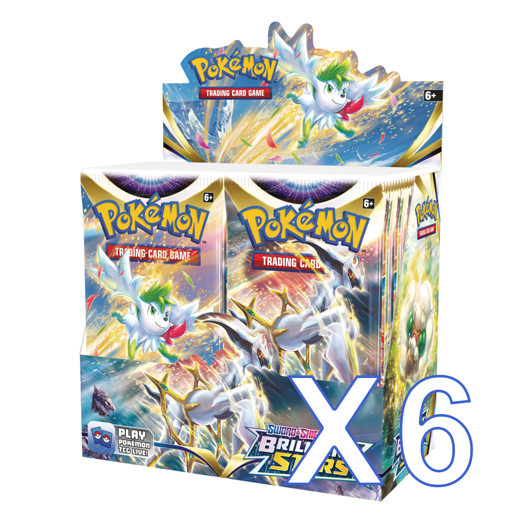 POKÉMON TCG Sword and Shield - Brilliant Stars Booster Box X6 (Case) - PokéBox Australia