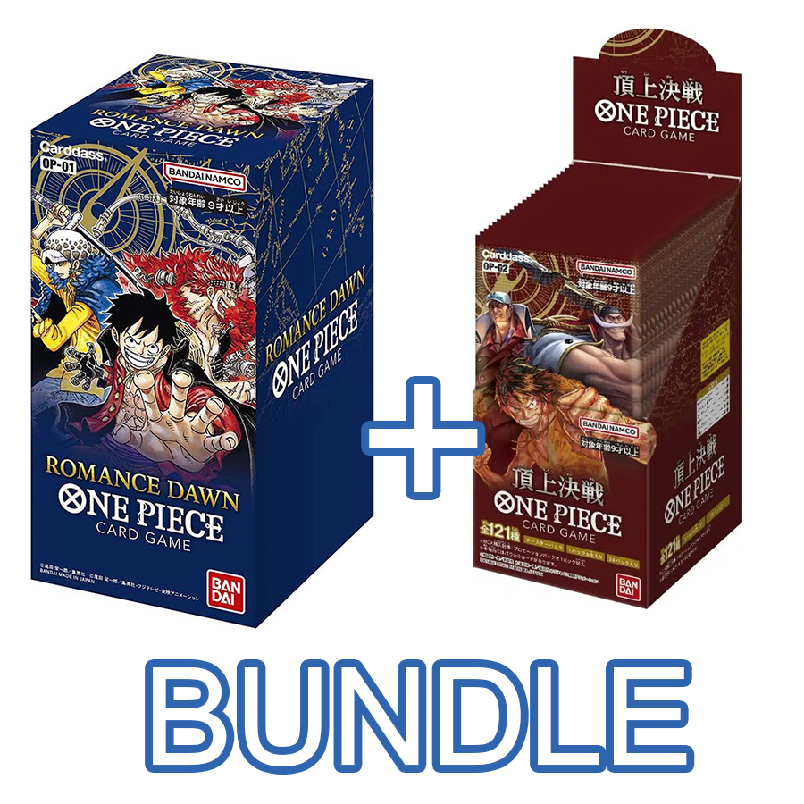 One Piece Card Game - OP-01 & OP-02 Booster Box Bundle One Piece Card Game - OP-01 & OP-02 Booster Box Bundle