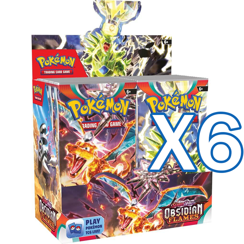 pokemon obsidian flames booster box case Pokemon: Scarlet & Violet: Obsidian Flames Booster Bundle