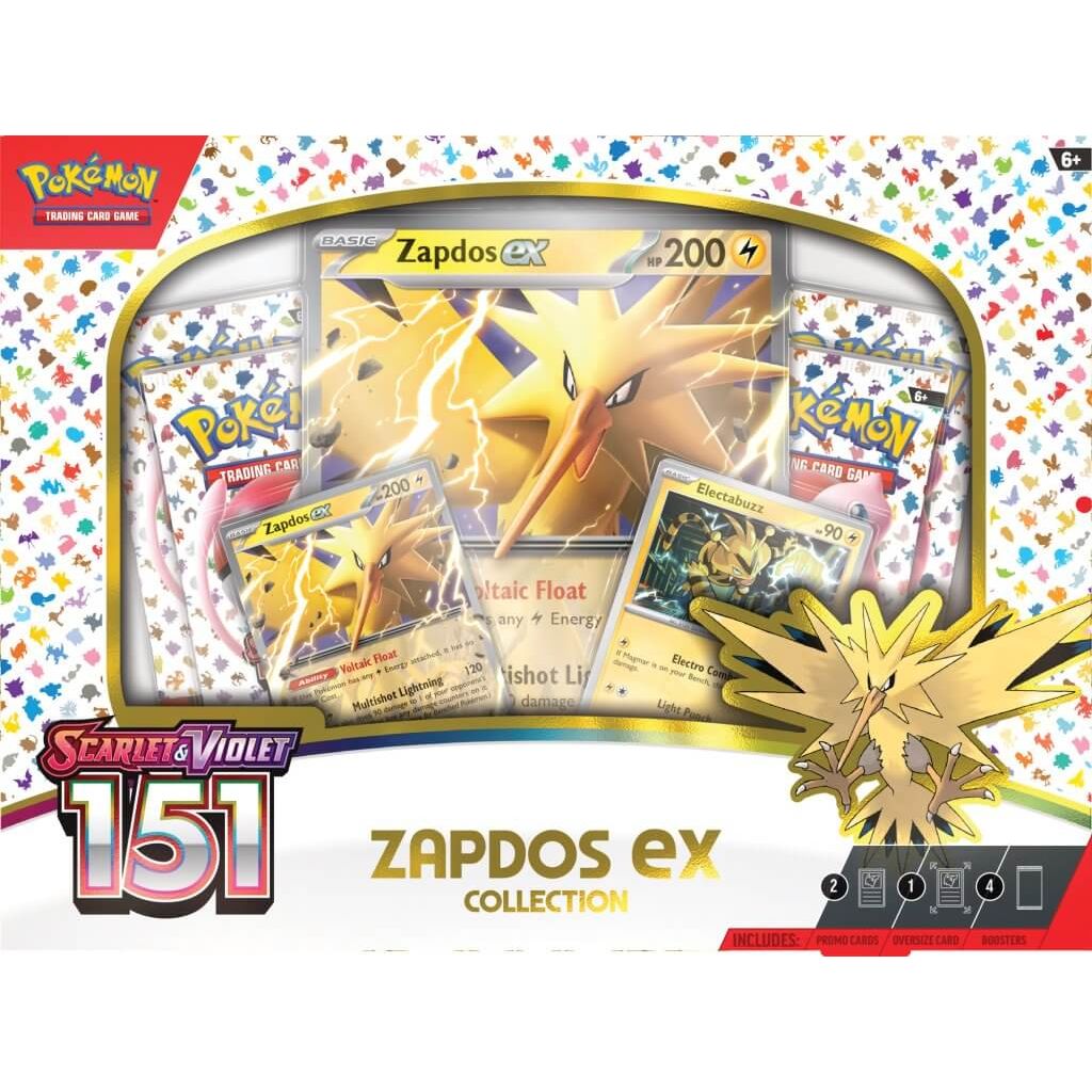 POKÉMON TCG Scarlet & Violet 151 Collection—Zapdos ex - PokéBox Australia