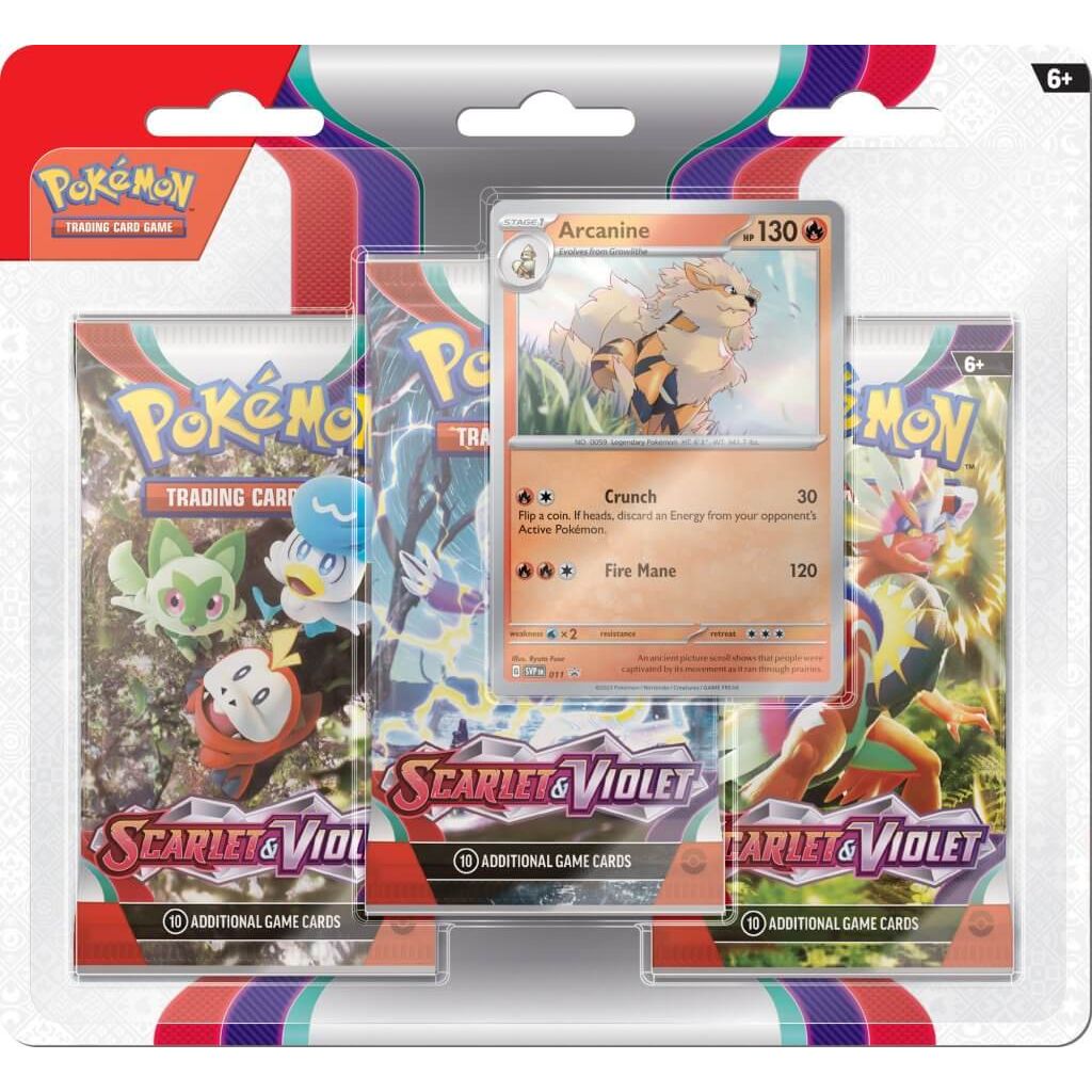 POKÉMON TCG Scarlet & Violet 1 Three-Booster Blister - PokéBox Australia