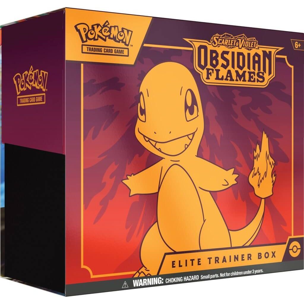 pokemon trading card games sv3 obsidian flames booster bundle POKÉMON TCG Scarlet & Violet 3: Obsidian Flames Elite Trainer Box (ETB