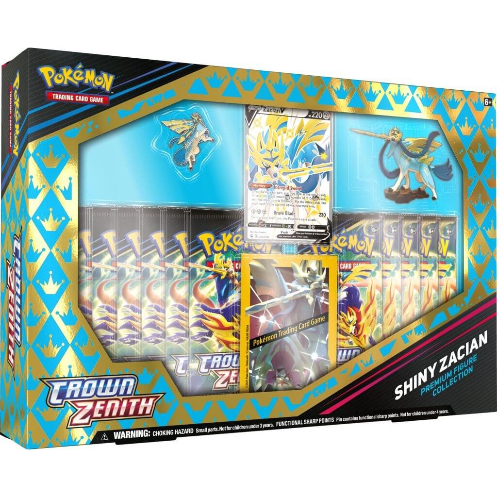 POKÉMON TCG Crown Zenith - Shiny Zacian/Zamazenta Figure Box - PokéBox Australia