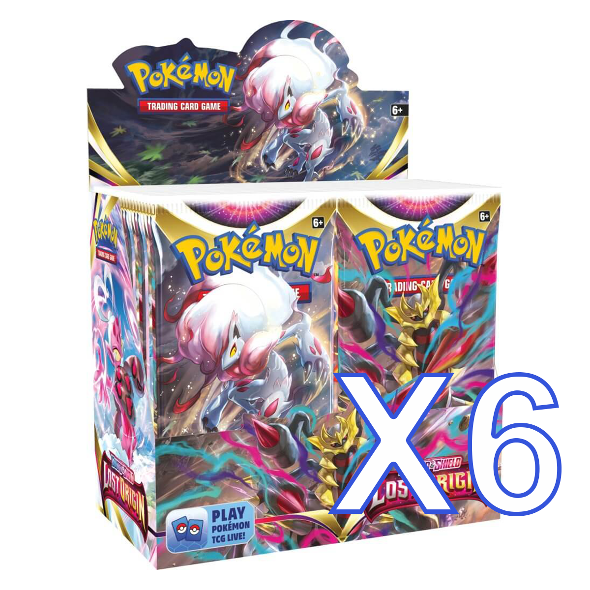 POKMON TCG Sword and Shield - Lost Origin Booster Box X6 (Sealed Case