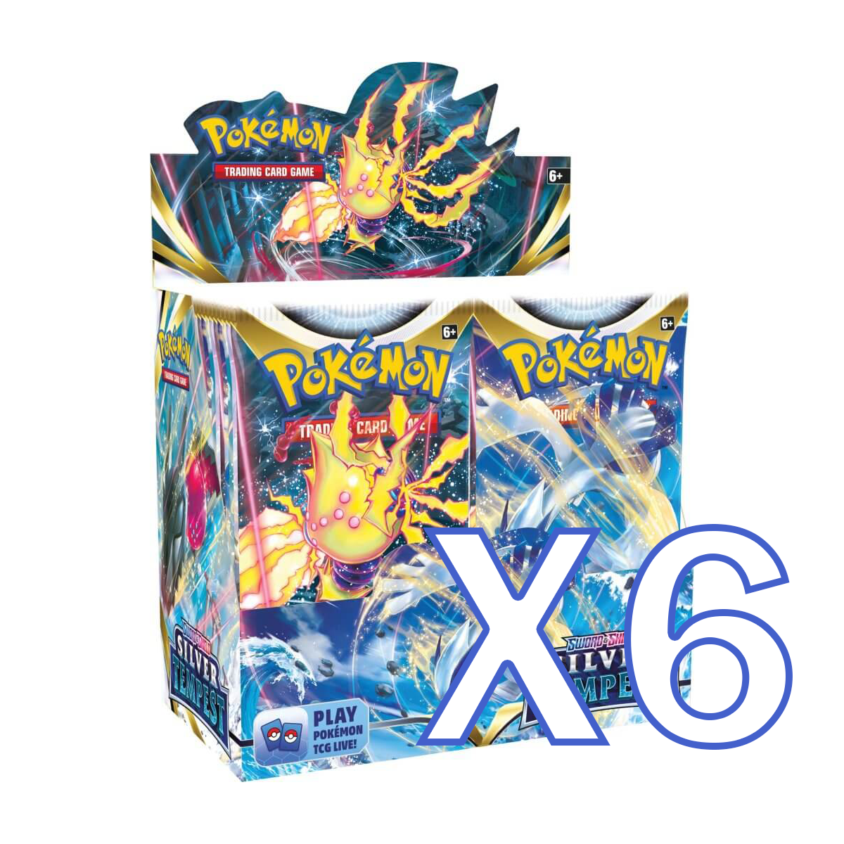 POKÉMON TCG Sword and Shield 12 - Silver Tempest Sealed Case X6 Booster Box - PokéBox Australia