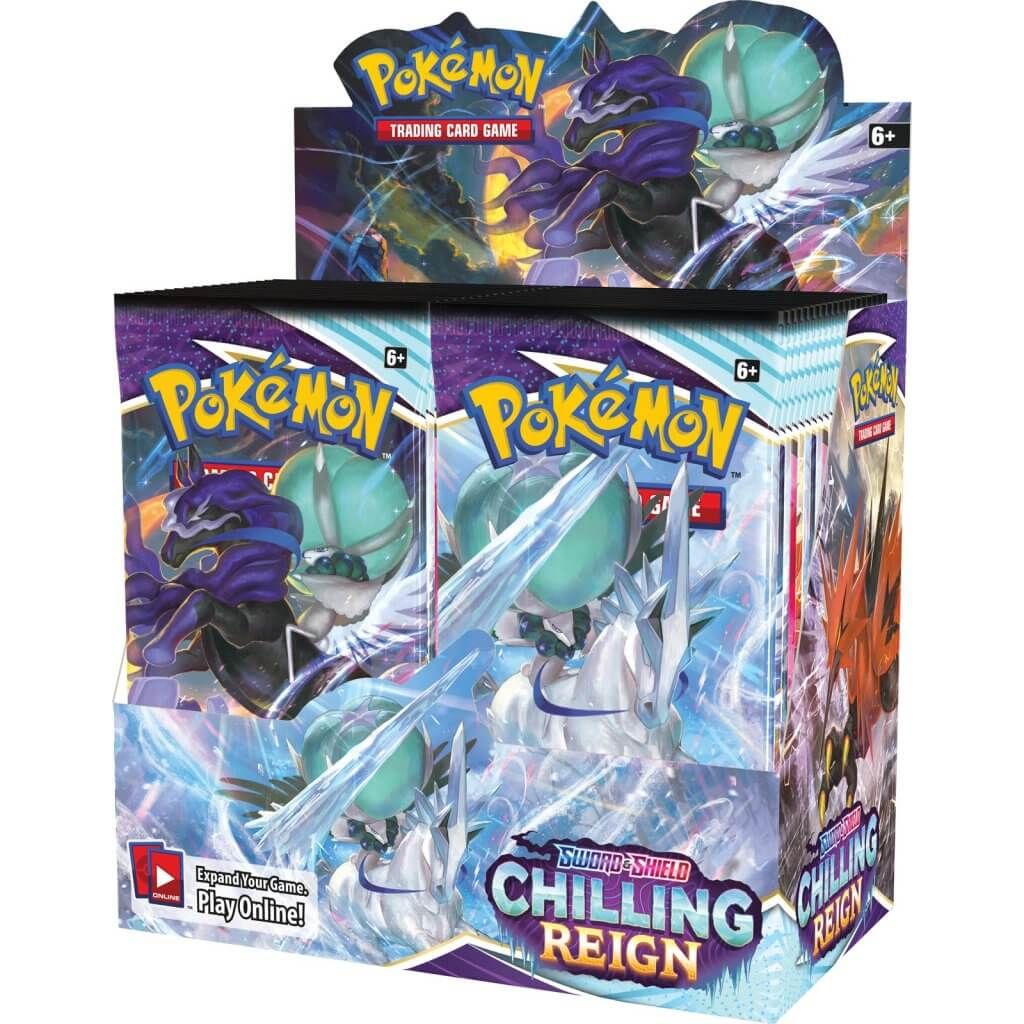 POKÉMON TCG Sword and Shield - Chilling Reign Booster Box - PokéBox Australia