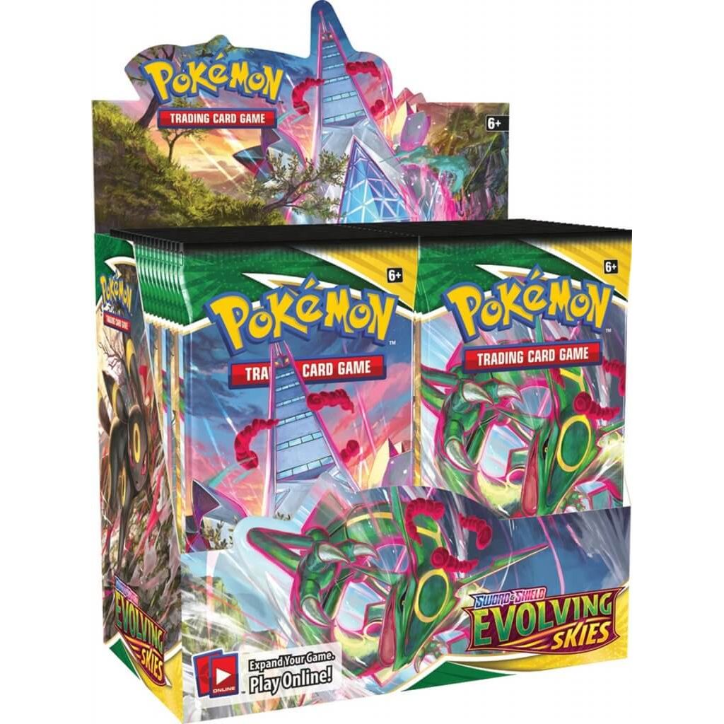 PRE-ORDER POKÉMON TCG Sword and Shield - Evolving Skies Booster Box - PokéBox Australia
