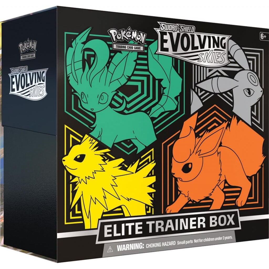 PRE-ORDER POKÉMON TCG Sword and Shield – Evolving Skies Elite Trainer Box (ETB) - PokéBox Australia