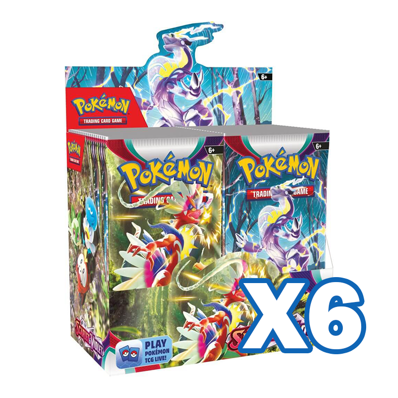 POKMON TCG Scarlet & Violet 1 Booster Box x6 (SEALED CASE) POKMON TCG Scarlet & Violet 1 Booster Box x6 (SEALED CASE)