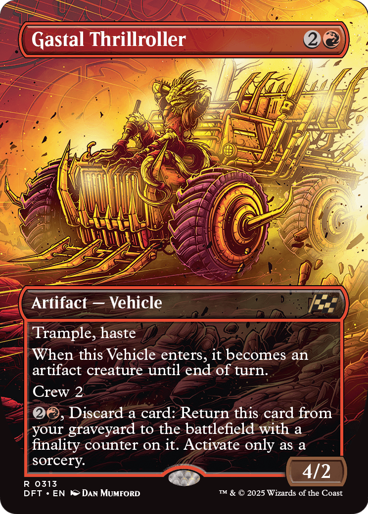 Gastal Thrillroller (Borderless) (DFT-313) [Aetherdrift] Foil