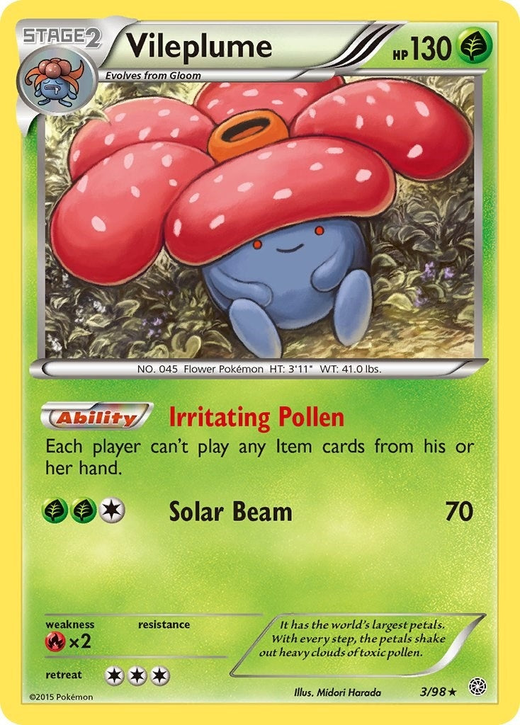 Image for Vileplume (3/98) (XY - Ancient Origins) (AOR) - Pokemon