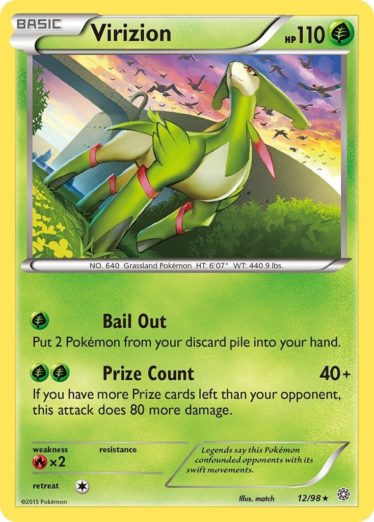 Image for Virizion (12/98) (XY - Ancient Origins) (AOR) - Pokemon