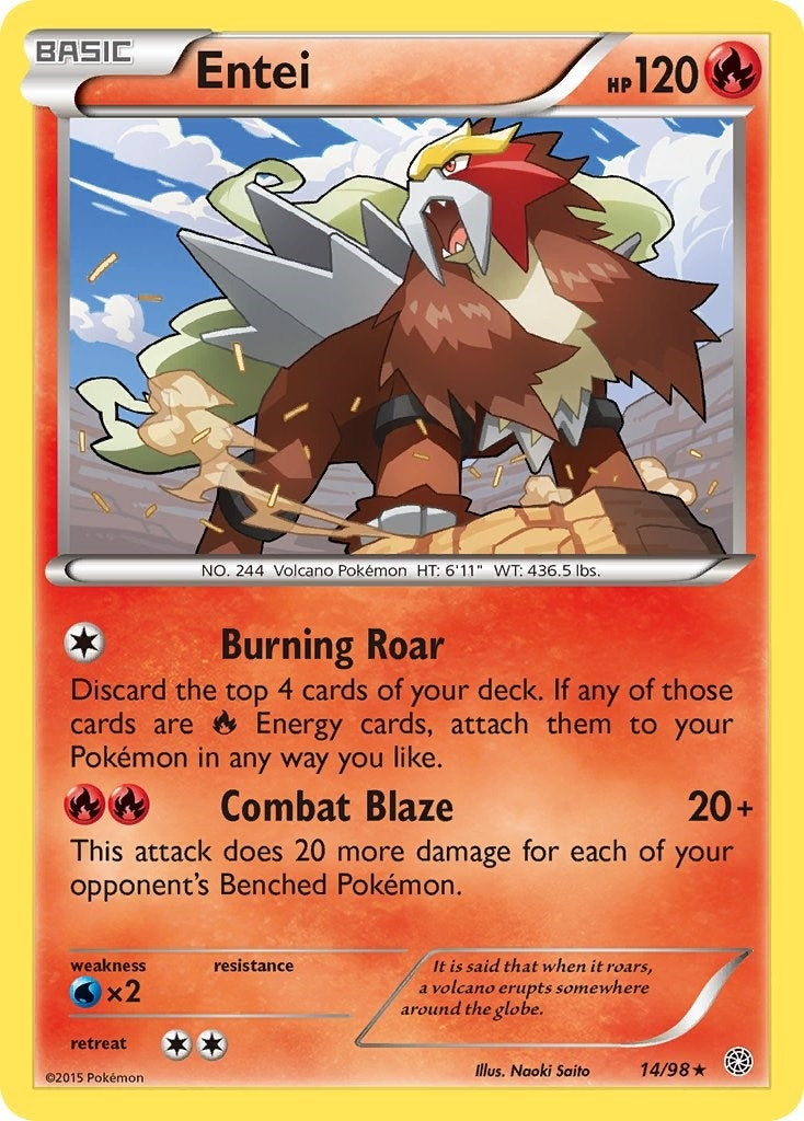 Image for Entei (14) (14/98) (XY - Ancient Origins) (AOR) - Pokemon