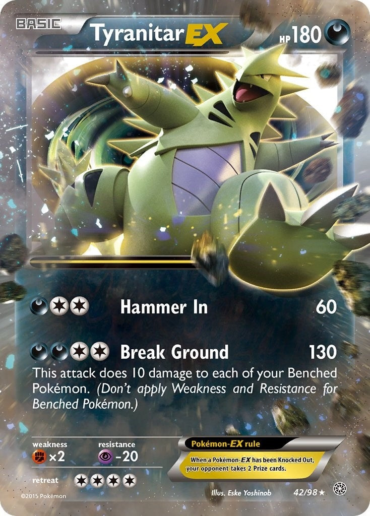 Image for Tyranitar EX (42/98) (XY - Ancient Origins) (AOR) - Pokemon