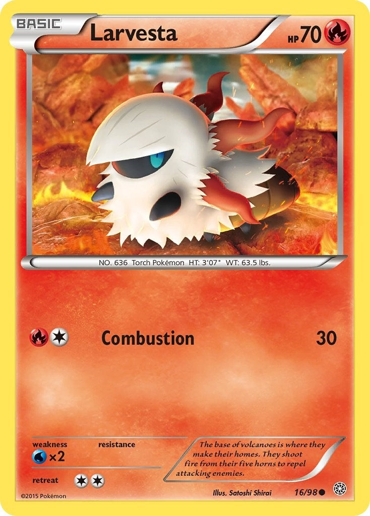 Image for Larvesta (16/98) (XY - Ancient Origins) (AOR) - Pokemon