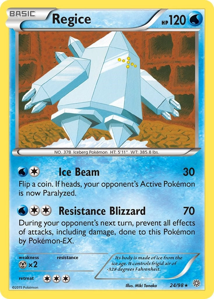 Image for Regice (24/98) (XY - Ancient Origins) (AOR) - Pokemon