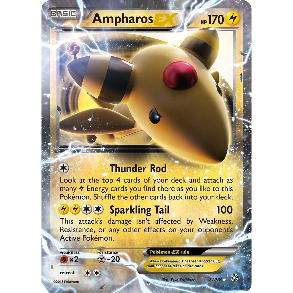 Image for Ampharos EX (27/98) (XY - Ancient Origins) - Pokemon