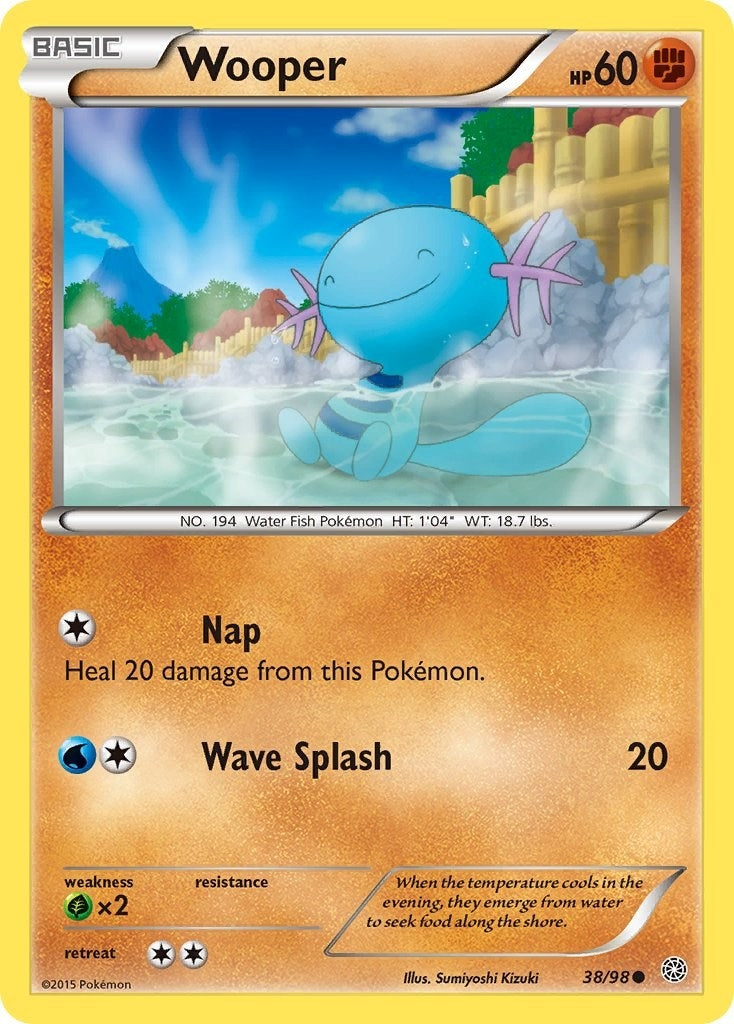 Image for Wooper (38/98) (XY - Ancient Origins) (AOR) - Pokemon