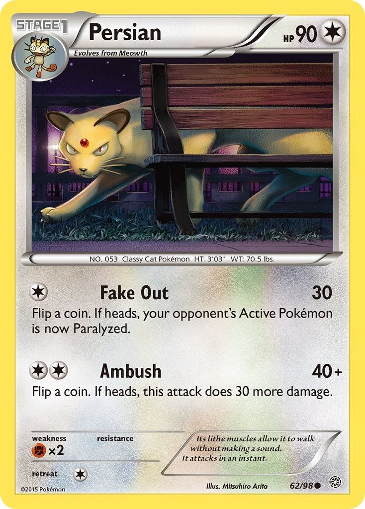 Image for Persian (62/98) (XY - Ancient Origins) (AOR) - Pokemon