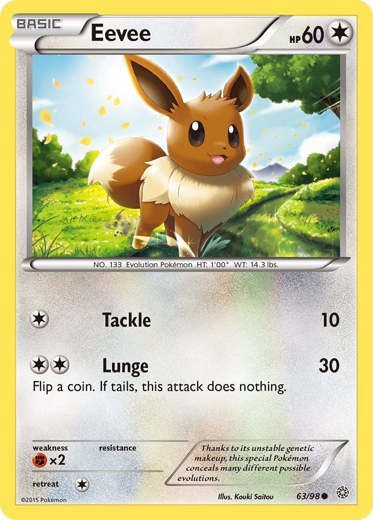 Image for Eevee (63/98) (XY - Ancient Origins) (AOR) - Pokemon