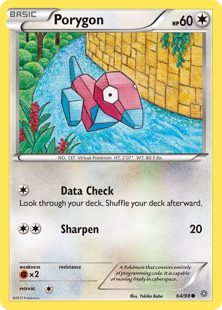Image for Porygon (64/98) (XY - Ancient Origins) (AOR) - Pokemon