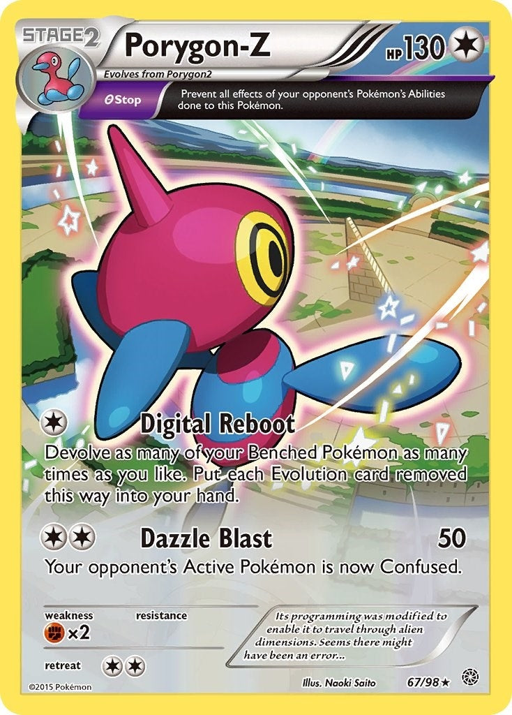 Image for Porygon-Z (67) (67/98) (XY - Ancient Origins) (AOR) - Pokemon