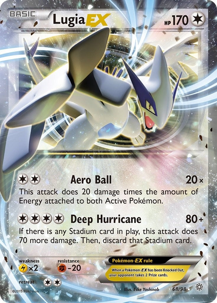 Image for Lugia EX (68/98) (XY - Ancient Origins) (AOR) - Pokemon