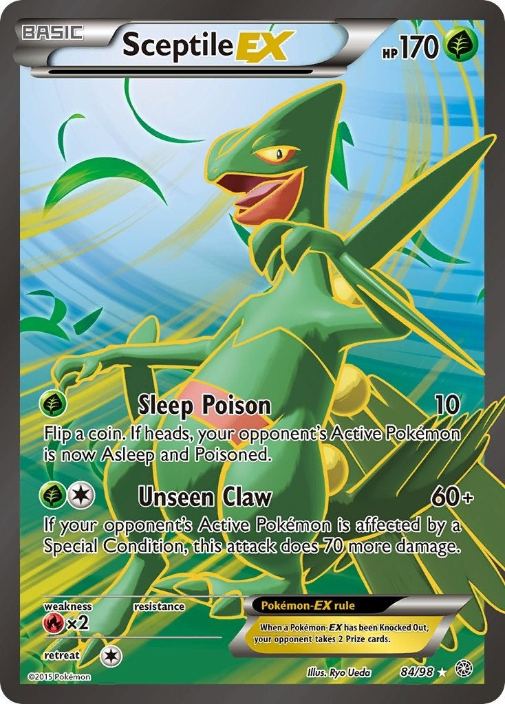 Image for Sceptile EX (84 Full Art) (84/98) (XY - Ancient Origins) (AOR) - Pokemon