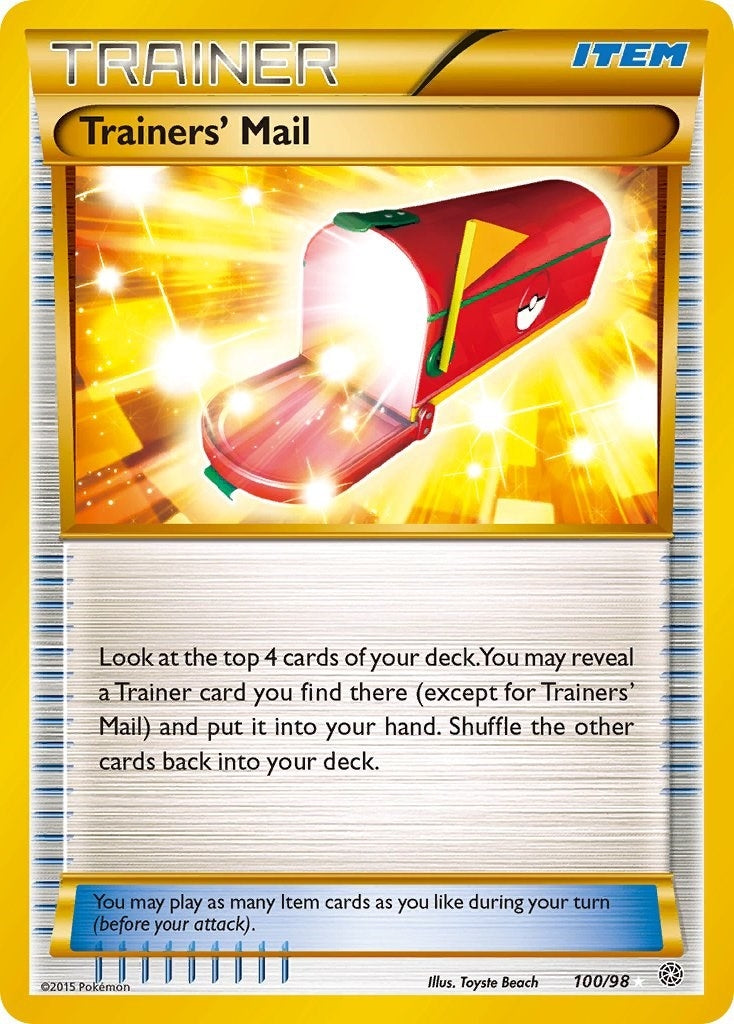 Image for Trainers' Mail (Secret) (100/98) (XY - Ancient Origins) (AOR) - Pokemon