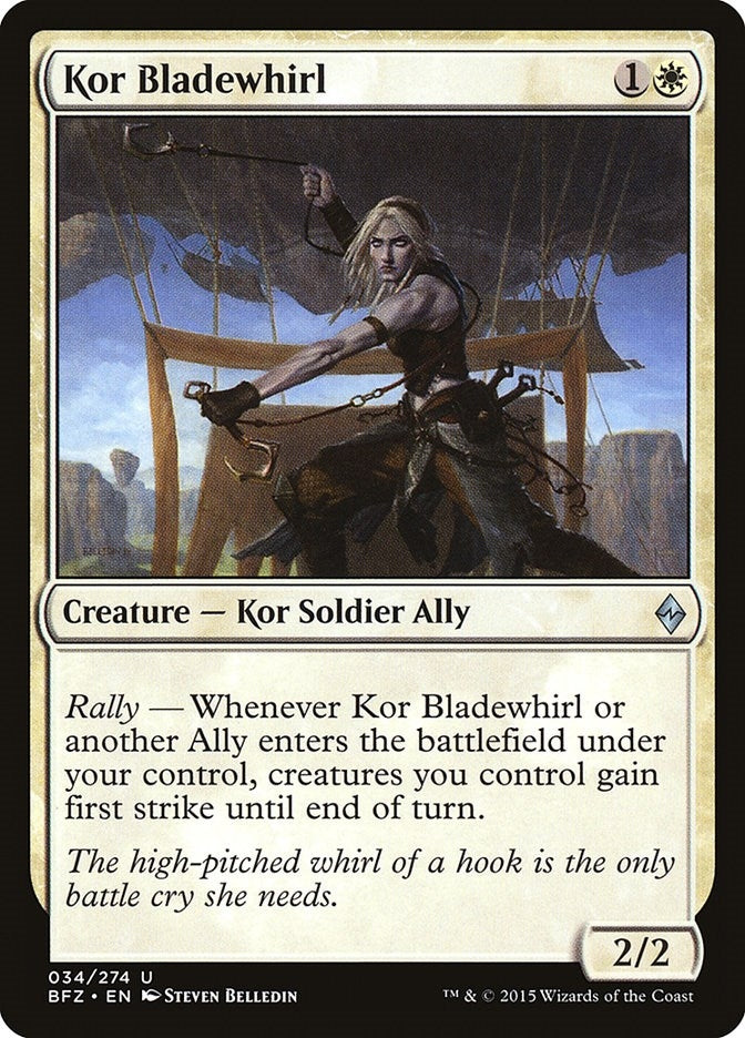 Kor Bladewhirl (34) (Battle for Zendikar)