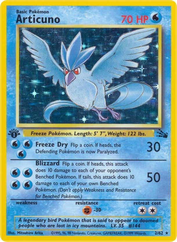 Image for Articuno (2) (02/62) (Fossil) (FO) - Pokemon