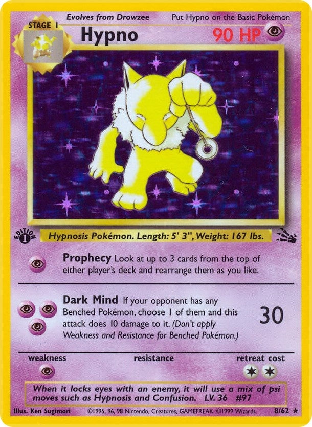 Image for Hypno (8) (08/62) (Fossil) (FO) - Pokemon