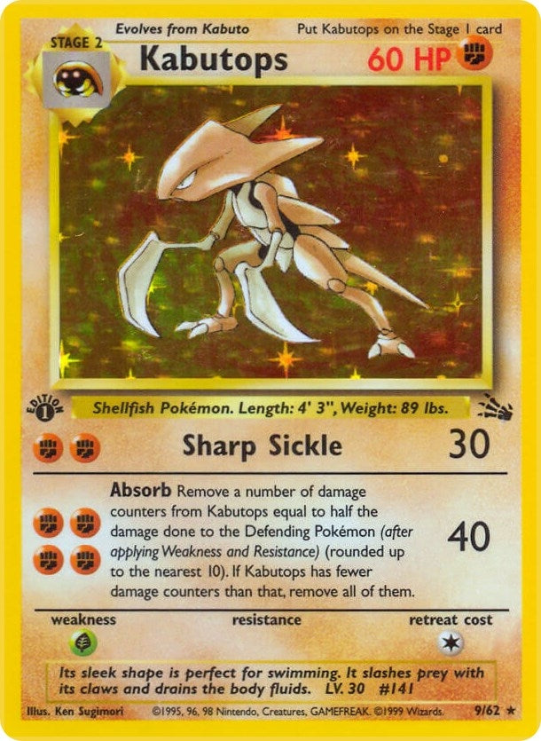 Image for Kabutops (9) (09/62) (Fossil) (FO) - Pokemon